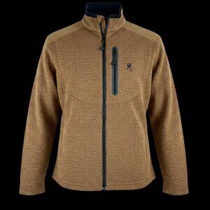 Browning Summit Men's Medium Brown Full Zip Fleece Jacket